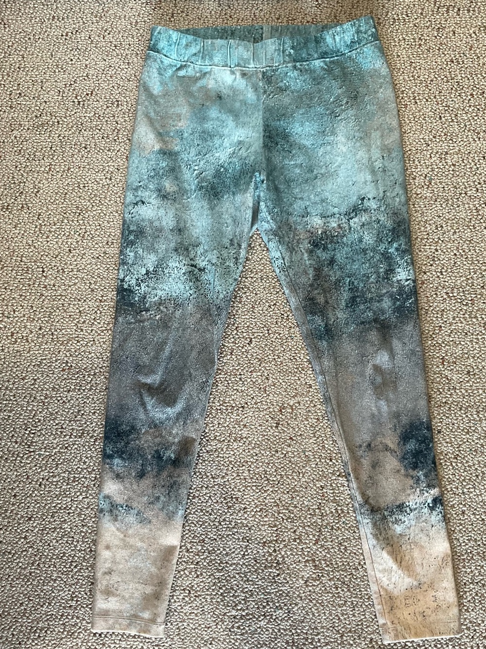 Soft Surroundings  Ladie’s Teal Ombre Leggings